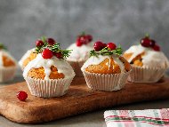 Рецепта Коледни мъфини / кексчета с моркови